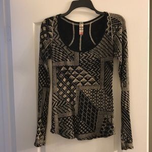 Free People Long Sleeve cotton Shirt